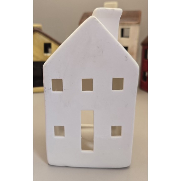 Mini Ceramic Village  Six Houses. Light Up With Your Candles - Picture 13 of 16